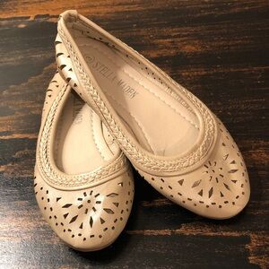 Girls Tan Ballet Flats 3 NWOT